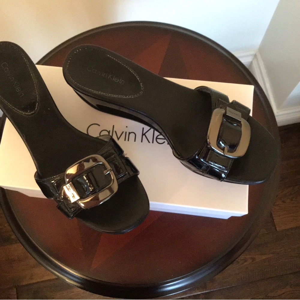 Calvin Klein wedge sandals for women, US6